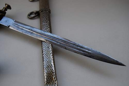 Imperial Eickhorn dagger with m38 pommel and orange grip