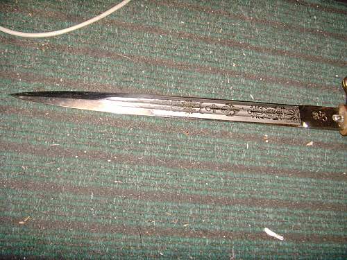 Kriegsmarine 2nd model Eickhorn etched dagger