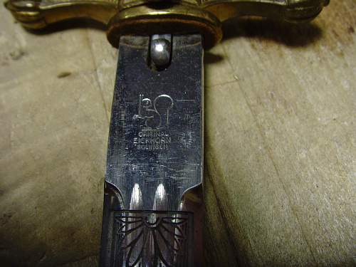 Kriegsmarine 2nd model Eickhorn etched dagger