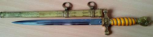 Kriegsmarine 2nd model Alcoso reproduction dagger