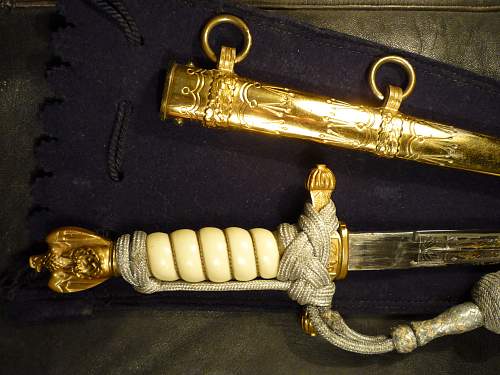Kriegsmarrine 2nd model Klaas U-Boat etched dagger and WKC Eickhorn daggers collection
