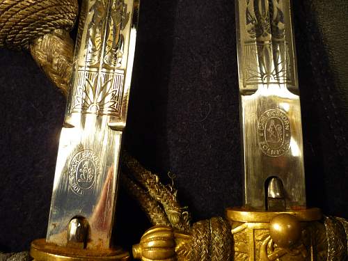 Kriegsmarrine 2nd model Klaas U-Boat etched dagger and WKC Eickhorn daggers collection