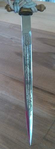 Kriegsmarine Alcoso etched dagger - Reproduction