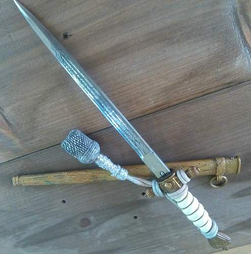 Kriegsmarine Alcoso etched dagger - Reproduction