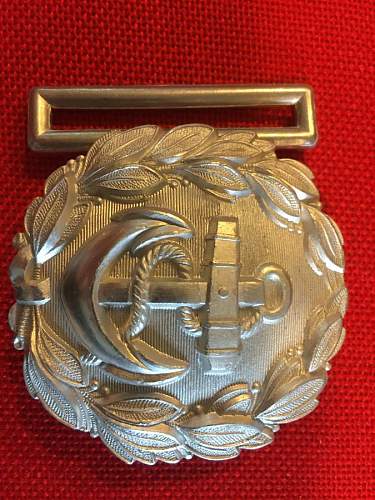 Kriegsmarine admin buckle by Emil Juttner?