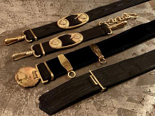 Kriegsmarine Belt, Buckle &amp; Hangers