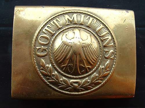 Reichswehr Marine belt buckle genuine?