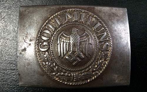 Eagle over M stamped belt, also fake buckle?