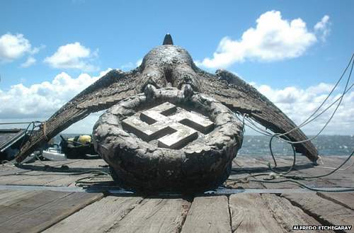 Massive Kriegsmarine eagle found in the sea