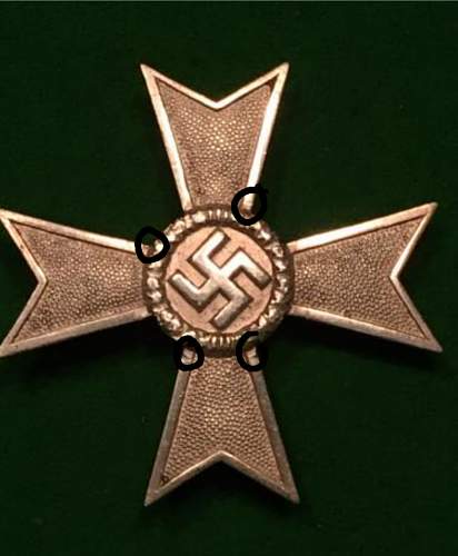 Kriegsverdienstkreuz Klasse 1. ohne Schwertern - E.F. Wiedmann