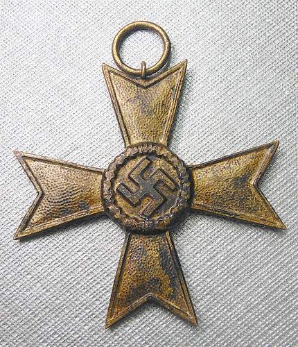 Kriegsverdienstkreuz 2.Klasse ohne Schwertern.