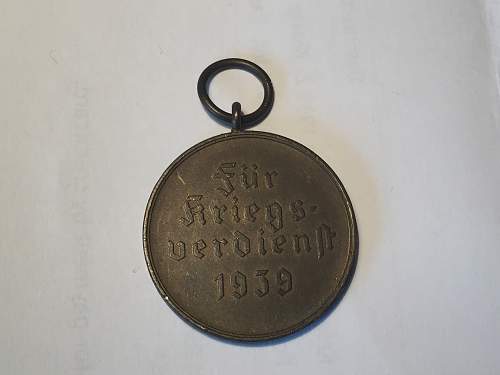 The unusual Kriegsverdienstmedaille