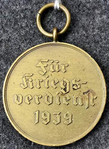 The unusual Kriegsverdienstmedaille