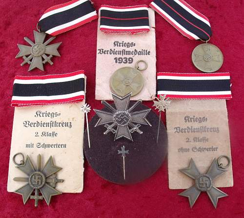 Kriegsverdienstkreuz 1 klasse mit schwerter &quot;4&quot; Steinhauer &amp; Lück