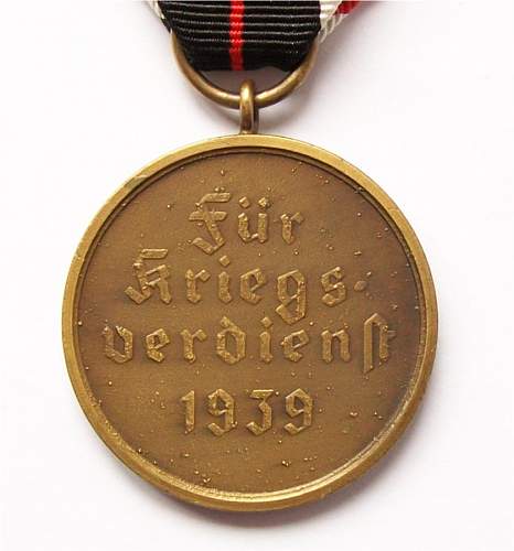 Collection of 1957 Kriegsverdienstkreuz.