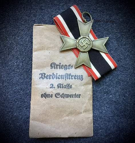 Krigsverdienstkreuze 2. Klasse ohne Schwertern mm 19 tombak.