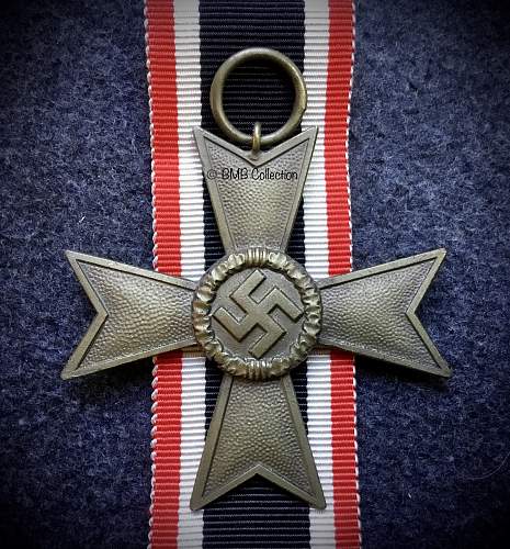 Krigsverdienstkreuze 2. Klasse ohne Schwertern mm 19 tombak.
