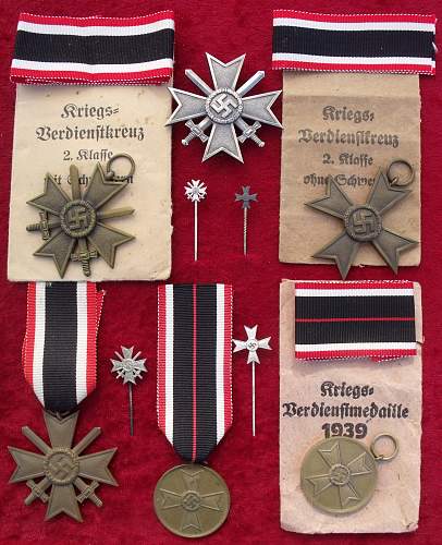 Kriegsverdienstkreuz 1 klasse mit schwerter &quot;4&quot; Steinhauer &amp; Lück