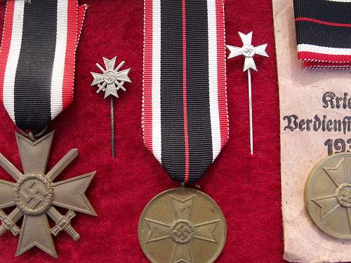 Kriegsverdienstkreuz 1 klasse mit schwerter &quot;4&quot; Steinhauer &amp; Lück