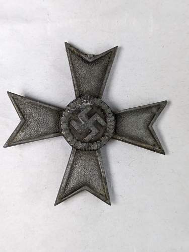 Kriegsverdienstkreuz without swords