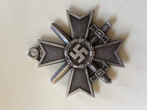 Ritterkreuz des Kriegsverdienstkreuzes mit Schwertern. Presumably fake?