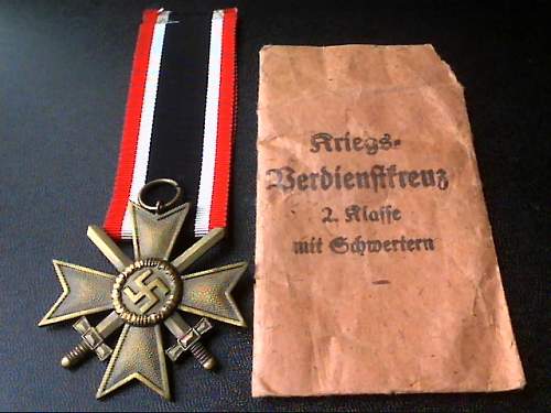 Kriegsverdienstkreuz II Klasse mit Schwertern