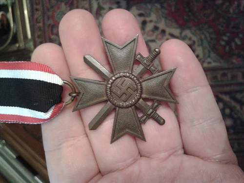 Kriegsverdienstkreuz 2.Klasse mit Schwerten.