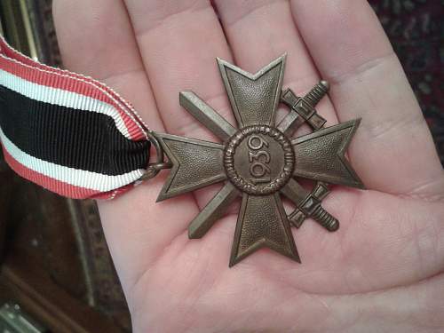 Kriegsverdienstkreuz 2.Klasse mit Schwerten.