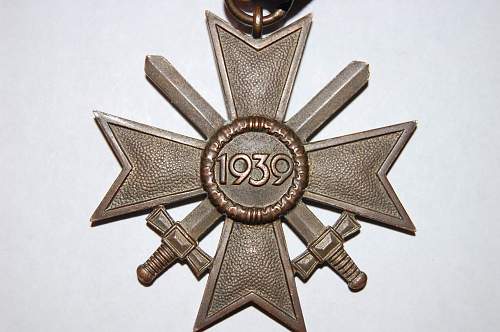 Das Kriegsverdienstkreuz des Jahres 1939.