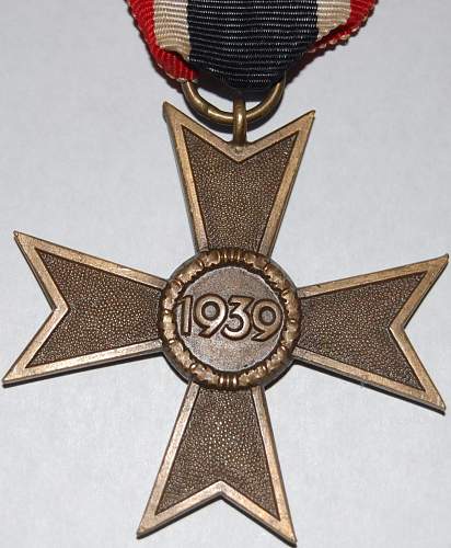 Das Kriegsverdienstkreuz des Jahres 1939.