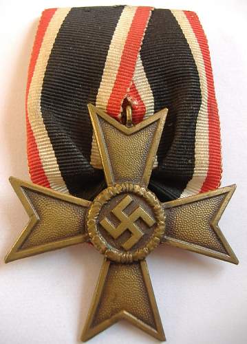 Das Kriegsverdienstkreuz des Jahres 1939.