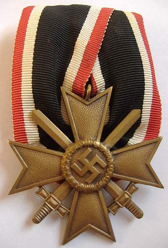 Das Kriegsverdienstkreuz des Jahres 1939.