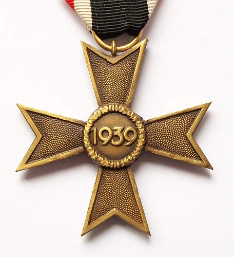 Das Kriegsverdienstkreuz des Jahres 1939.