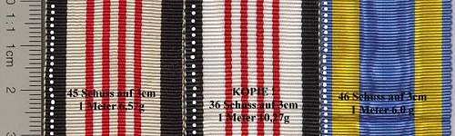 Replacement ribbon for Kriegsverdienstkreuz