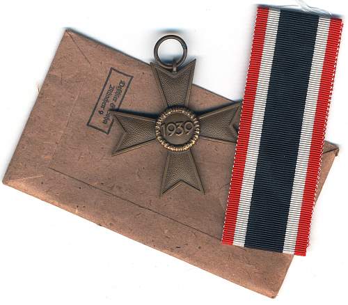 kriegsverdienstkreuz 2. klasse ohne schwerter Deschler