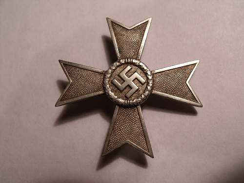 Kriegsverdienstkreuz I. Klasse ohne Schwerter for opinions