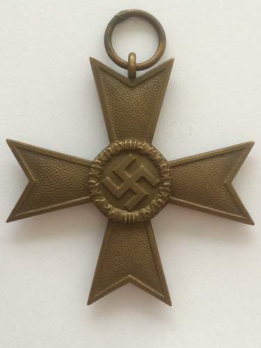 Kriegsverdienstkreuz w/o swords