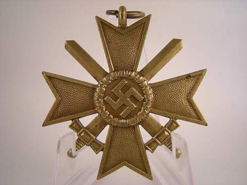 Kriegsverdienstkreuz 2.Klasse mit Schwertern mm 100