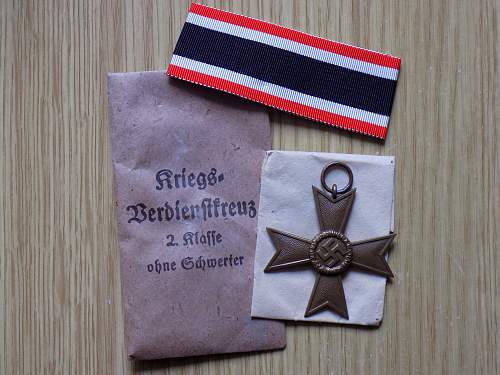 Kriegsverdienstkreuz 2. klasse ohne schwertern