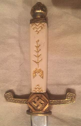 Latvian dirk with swastika