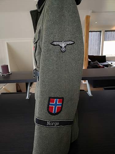 M40 tunic from 23. SS Regiment ''Norge''