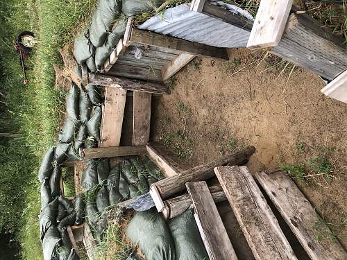 Reenactment paintball trench