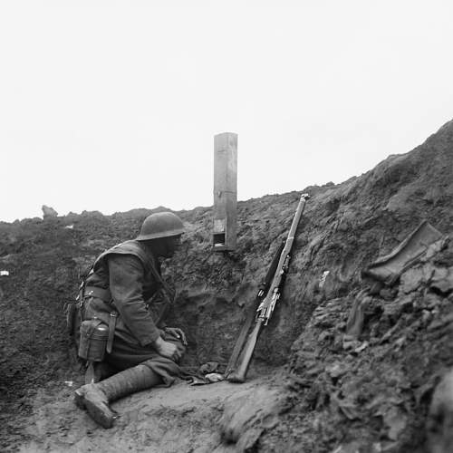 Reenactment paintball trench