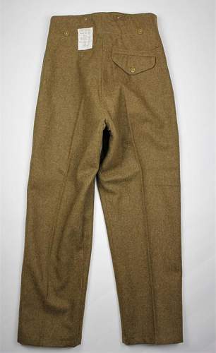 British 1940 Pattern Trousers.