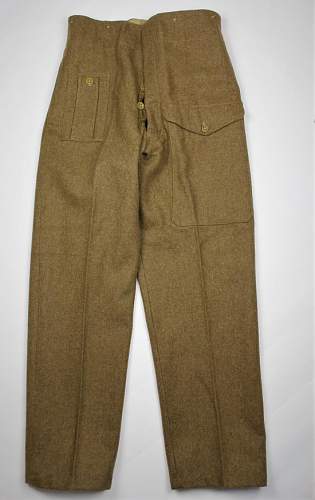 British 1940 Pattern Trousers.