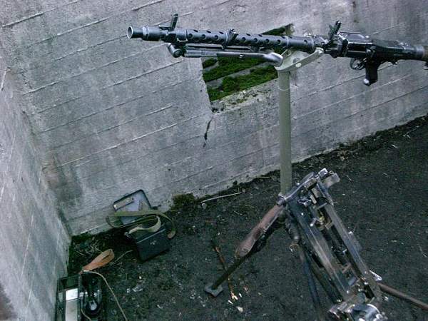 Rearming old bunker position west coast Norway