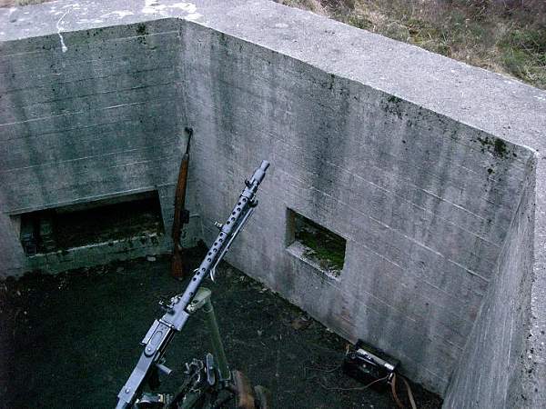 Rearming old bunker position west coast Norway