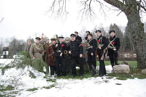 Re-enact of &quot;Civil War 1918-1920&quot;  in Estonia