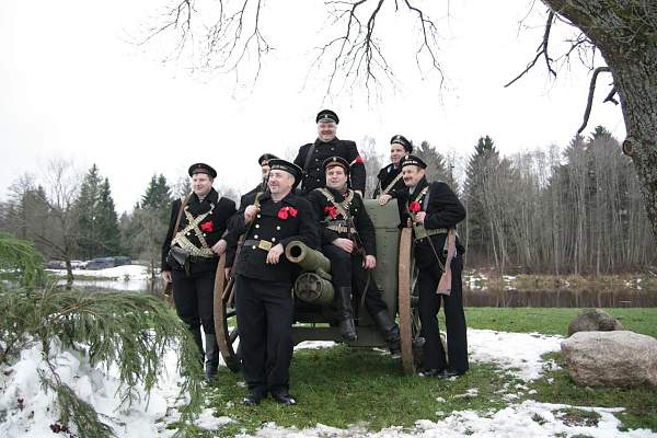 Re-enact of &quot;Civil War 1918-1920&quot;  in Estonia