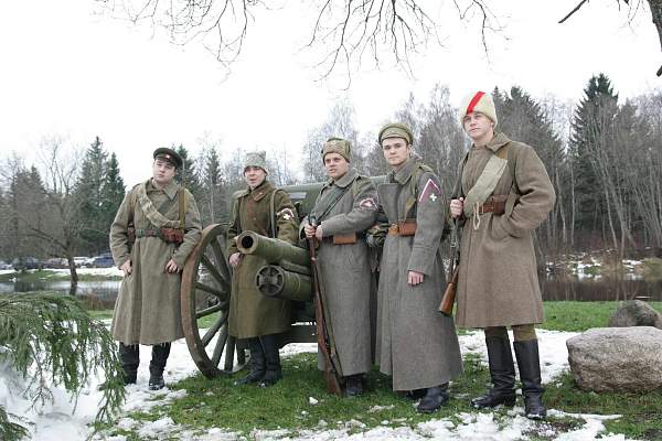 Re-enact of &quot;Civil War 1918-1920&quot;  in Estonia